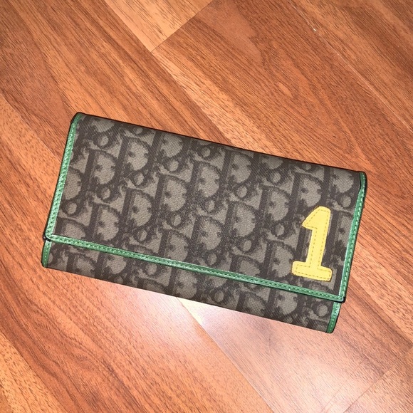 Dior Handbags - Authentic Christian Dior Diorissimo Rasta Collection Long Wallet
